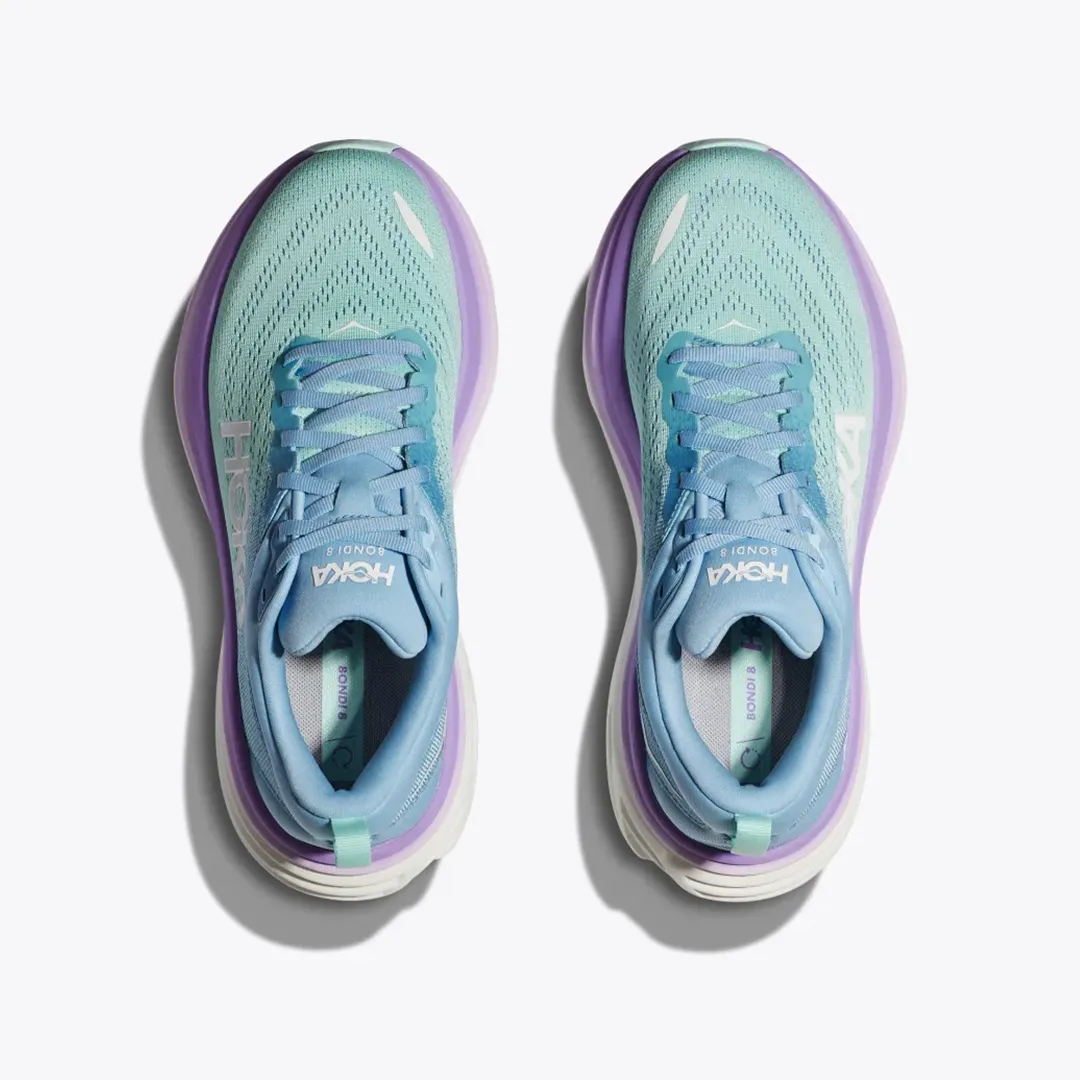 高速 割引 2024 西日本 W HOKA BONDI OCEAN BLUE/SUNLIT AIRY Wide 8 靴